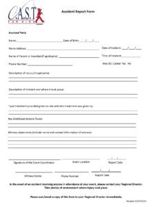 Accident Report Form