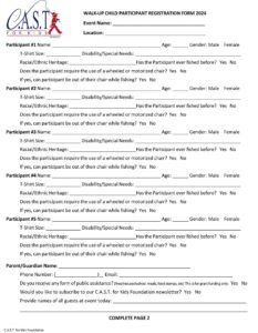 Walk-Up Registration Form